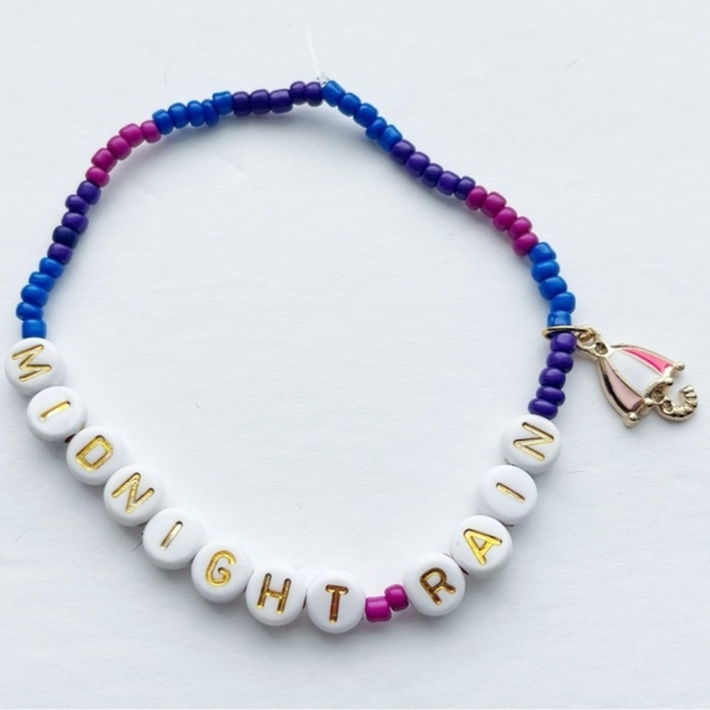 Taylor Swift Eras Tour Friendship Bracelet Midnight Rain Midnights